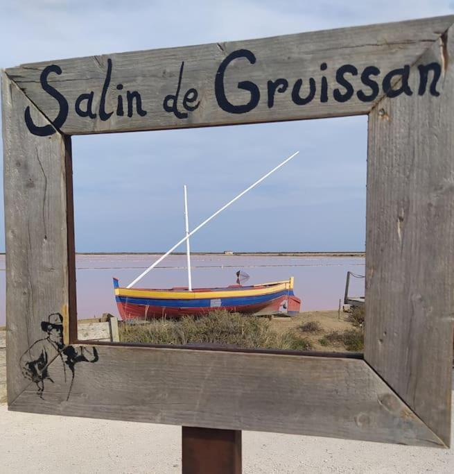 Joli Appartement Avec Grande Et Belle Terrasse, Au Pied De La Plage Du Grazel! Gruissan Exteriör bild